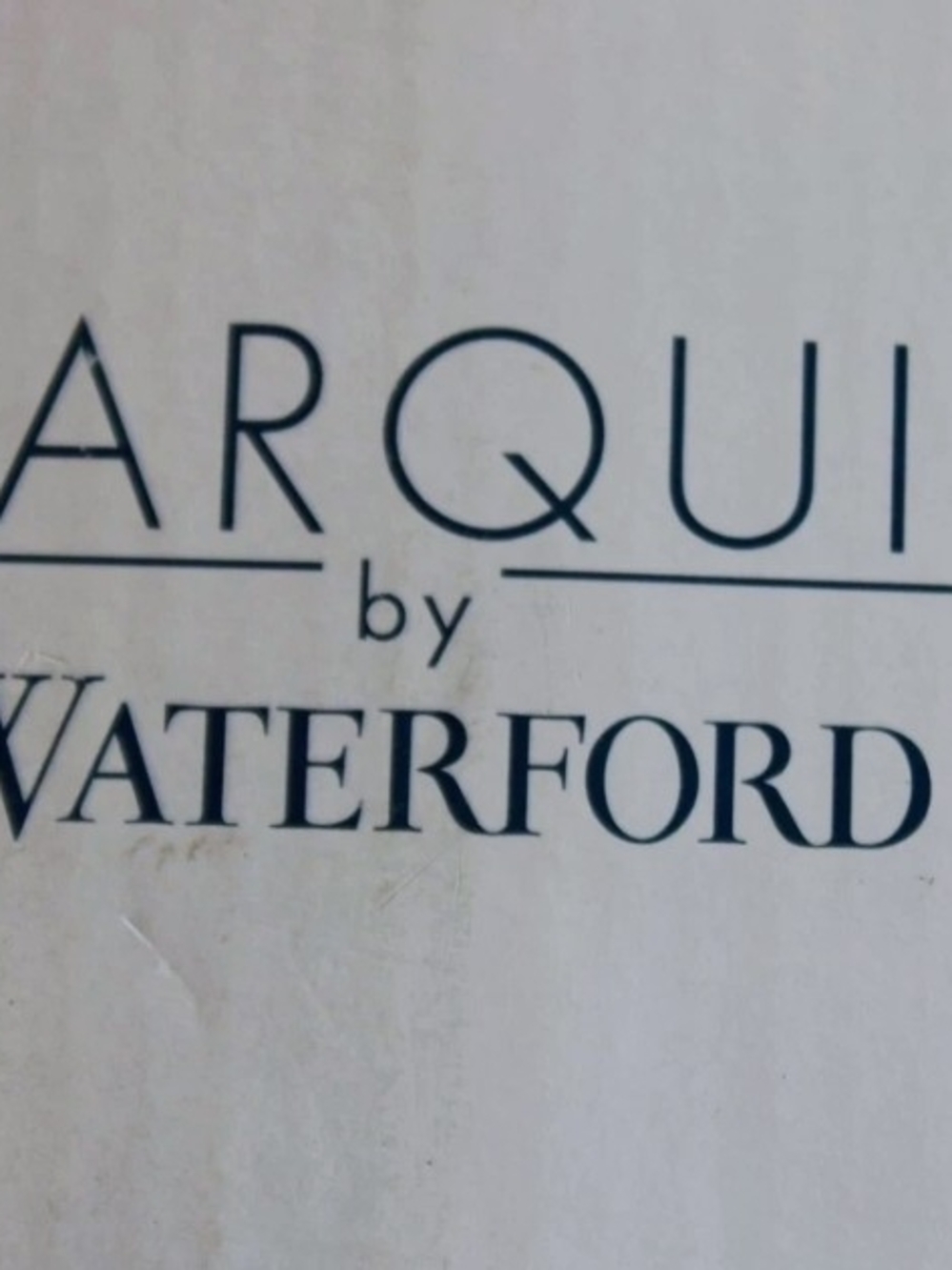 Waterford Black Typographic Wall Art - Arques Script